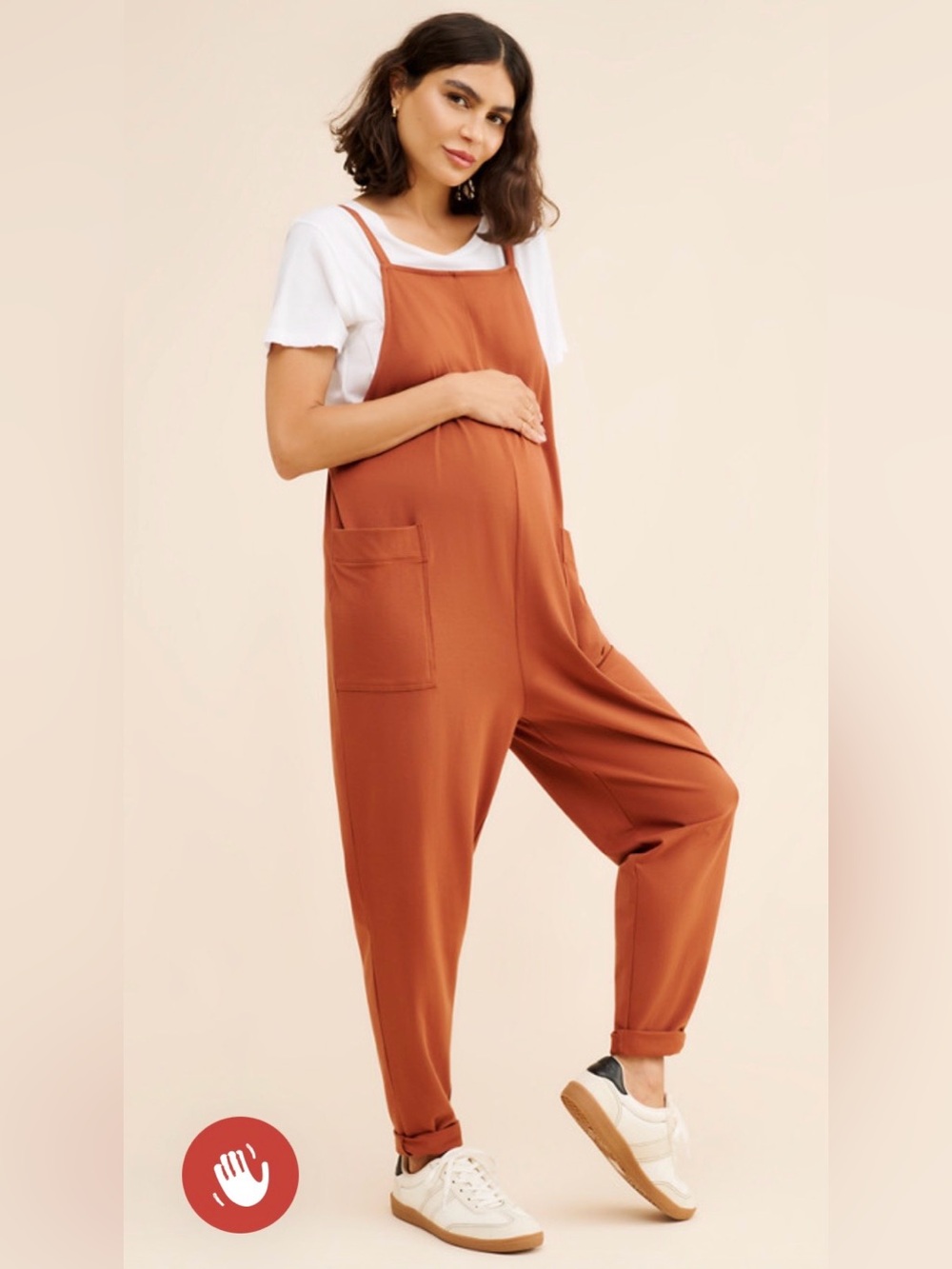 Sage bump and nursing friendly Overalls Jumpsuit - Breathable Everyday Layer